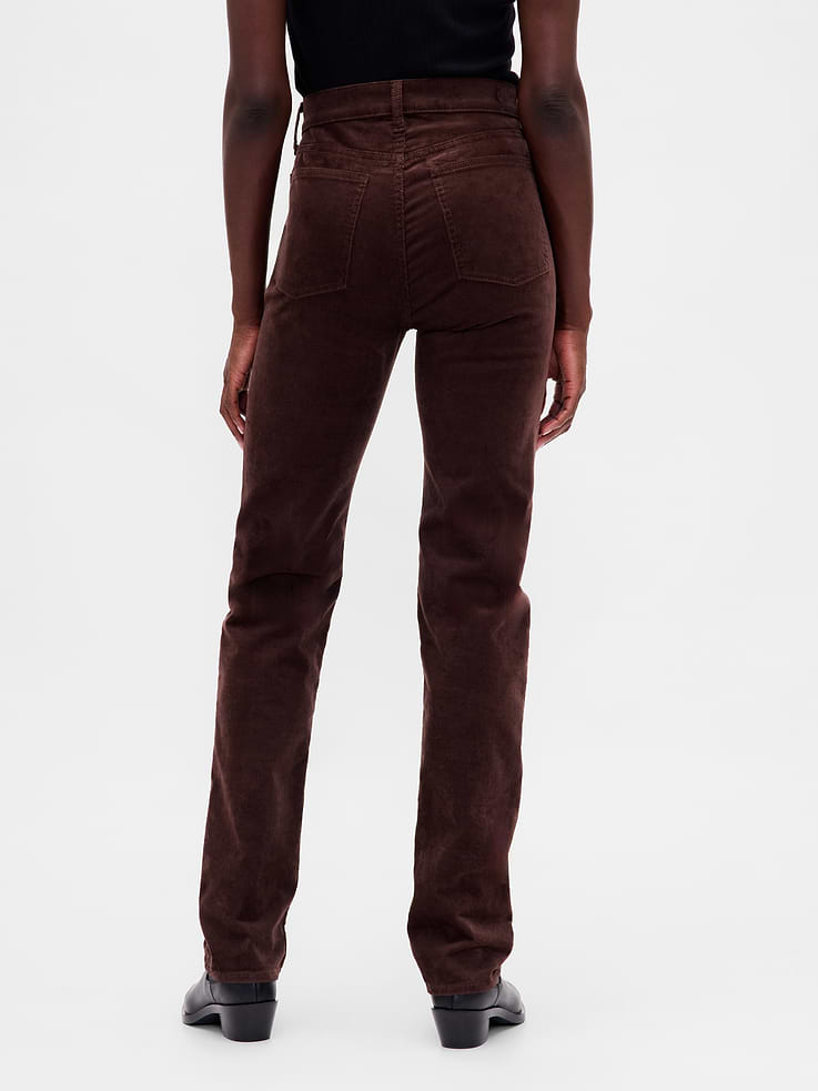 Image number 4 showing, High Rise Corduroy '90s Slim Straight Jeans