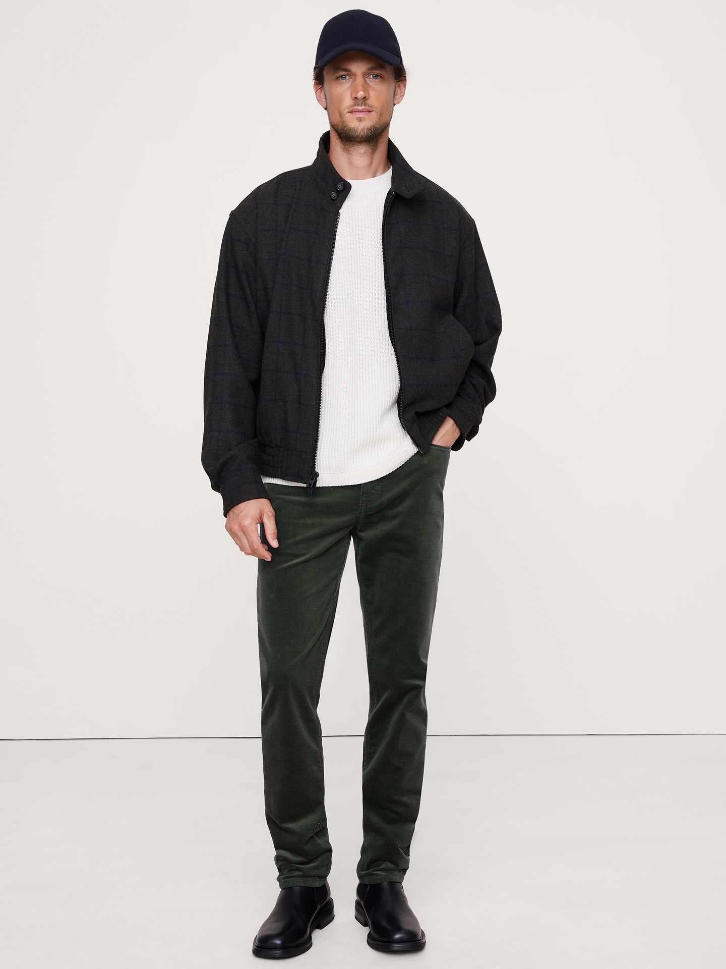 Image number 1 showing, Slim Stretch-Corduroy Traveler Pant