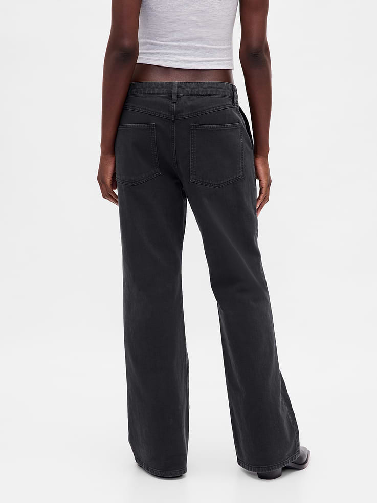 Image number 4 showing, Low Rise Relaxed Flare Khakis
