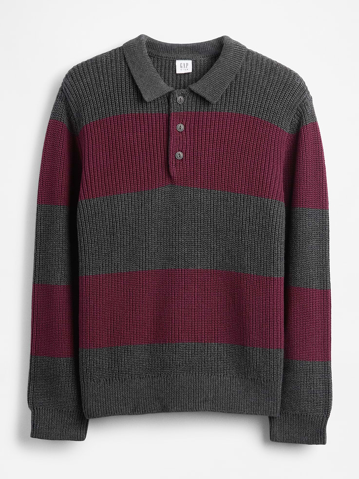 Image number 2 showing, Kids Polo Sweater