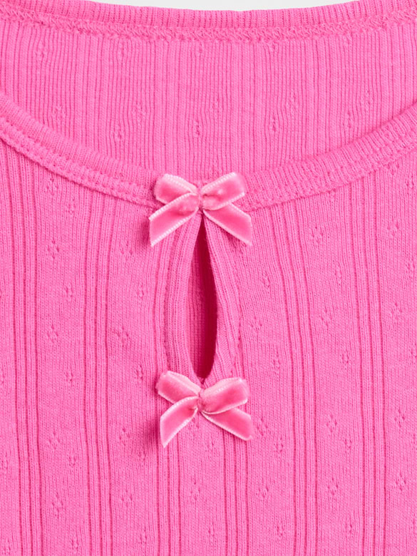 Baby & Toddler Pointelle Bow Top