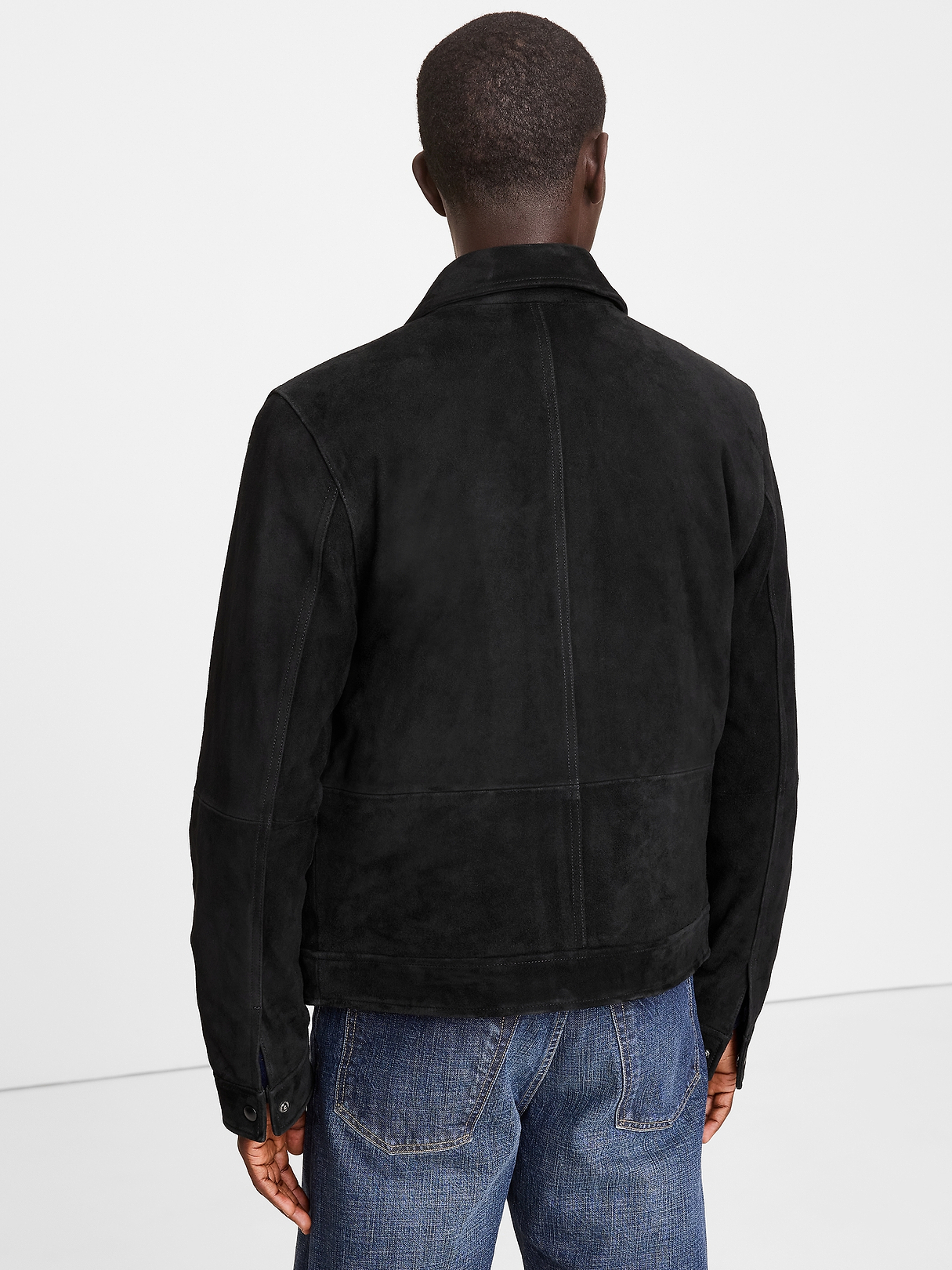 Suede Trucker Jacket | Banana Republic