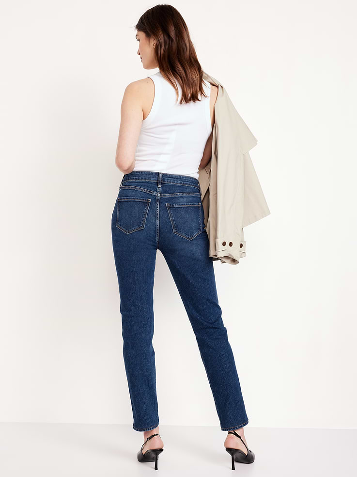 Image number 3 showing, High-Waisted Vintage Slim Jeans