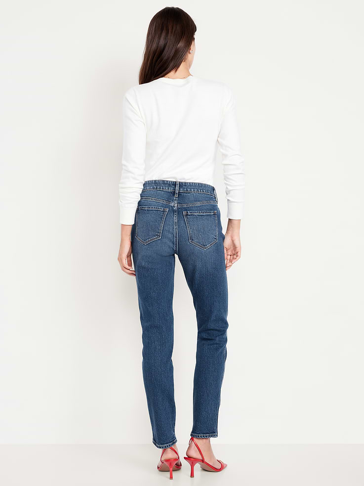 Image number 3 showing, High-Waisted Vintage Slim Jeans