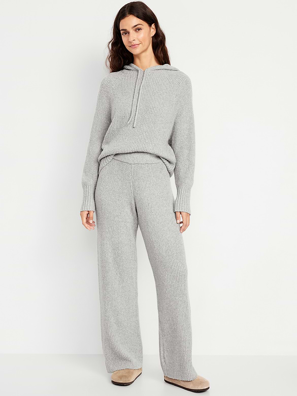 Textured Bouclé Lounge Pants