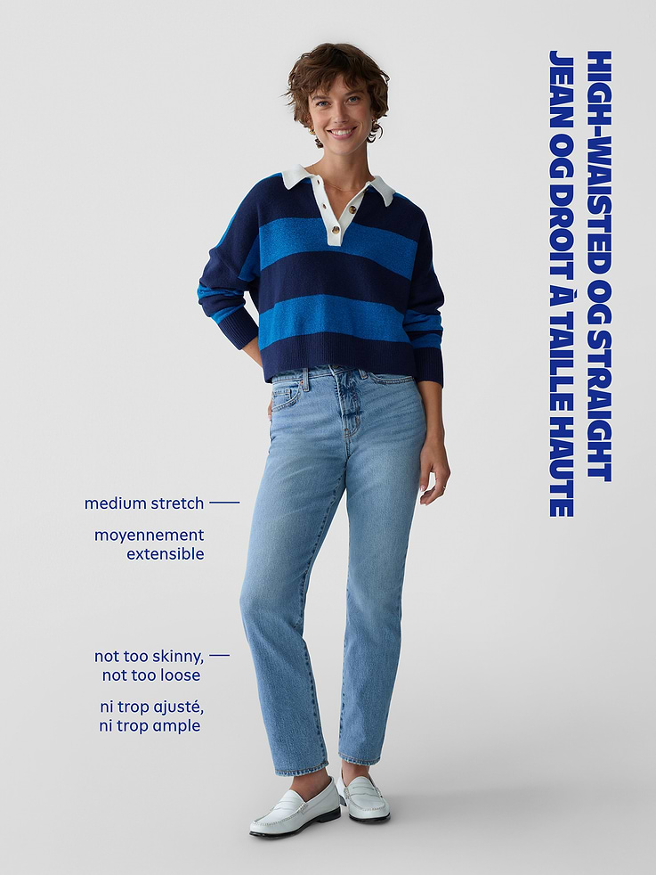 L'image numéro 6 présente Jean OG droit à taille haute longueur cheville