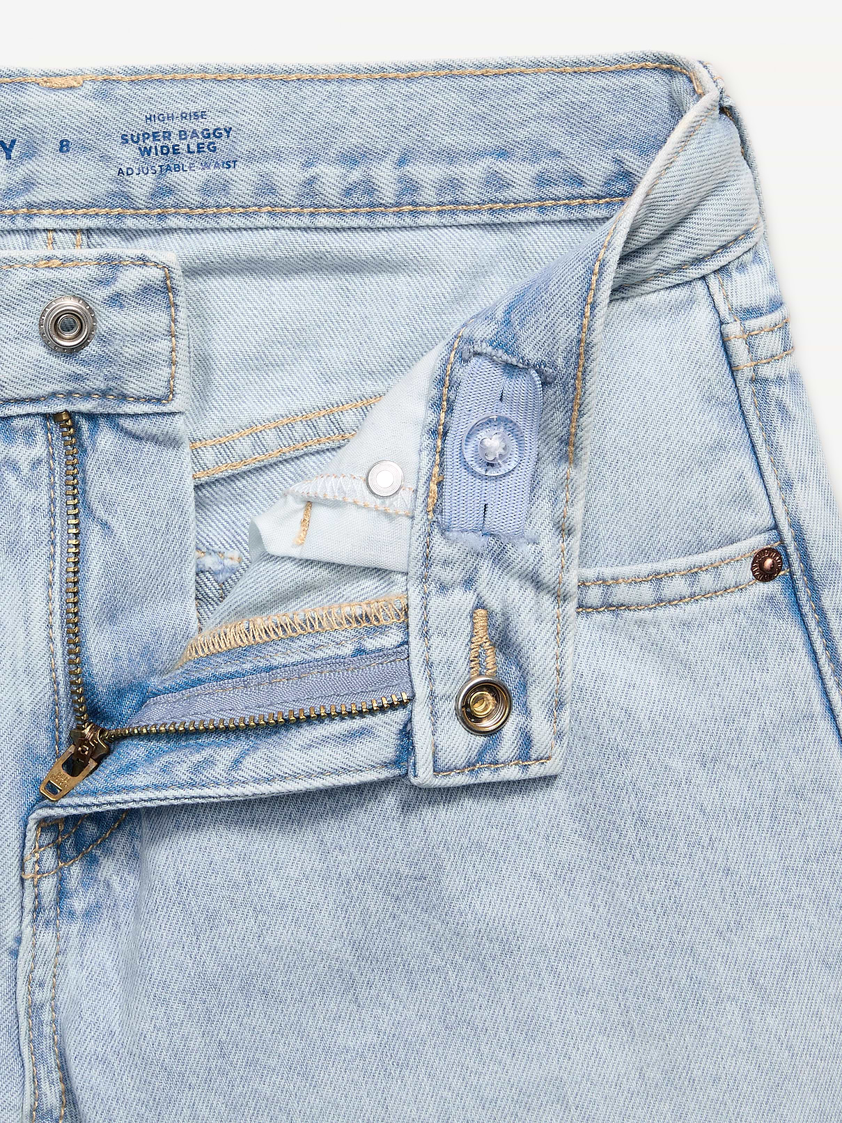 Image number 5 showing, Mid-Rise Super Baggy Wide-Leg Jeans for Girls