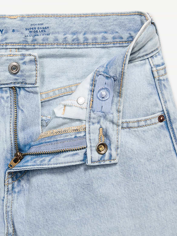 Mid-Rise Super Baggy Wide-Leg Jeans for Girls