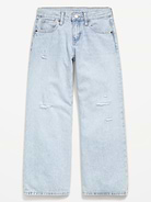 Image number 4 showing, Mid-Rise Super Baggy Wide-Leg Jeans for Girls