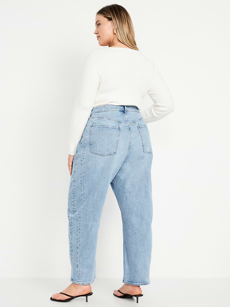 Image number 10 showing, High-Waisted Barrel Ankle Jeans