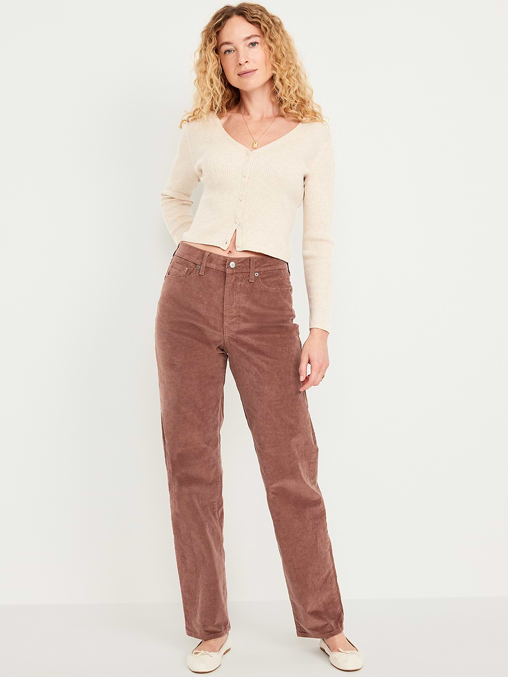 Image number 1 showing, High-Waisted OG Loose Corduroy Pants