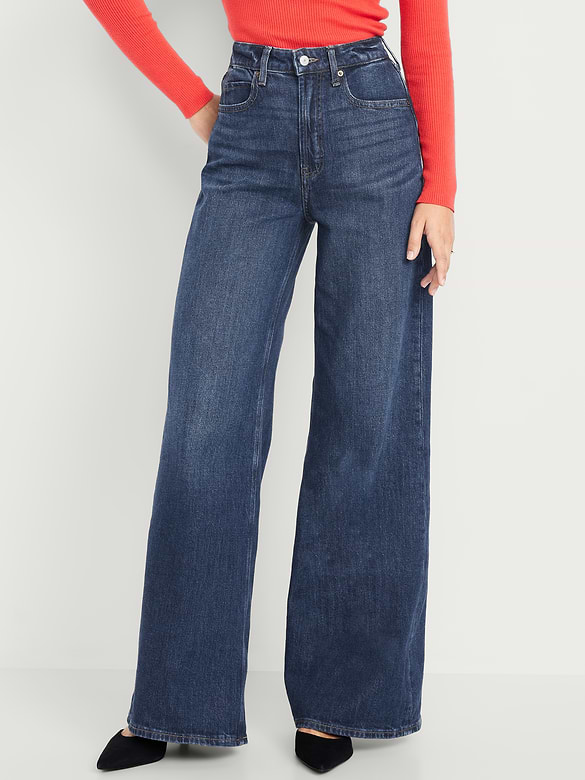 Image number 2 showing, Extra High-Waisted Super Wide-Leg Jeans