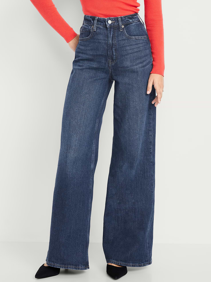 Image number 2 showing, Extra High-Waisted Super Wide-Leg Jeans