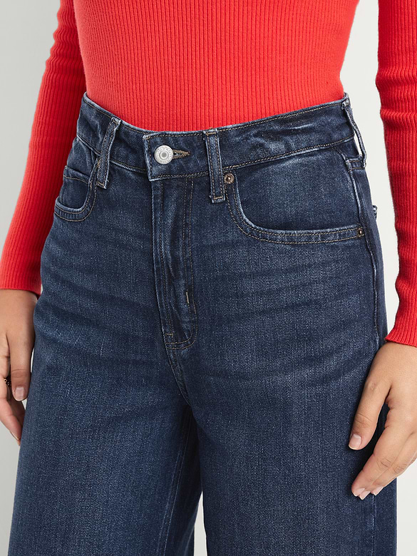 Image number 10 showing, Extra High-Waisted Super Wide-Leg Jeans