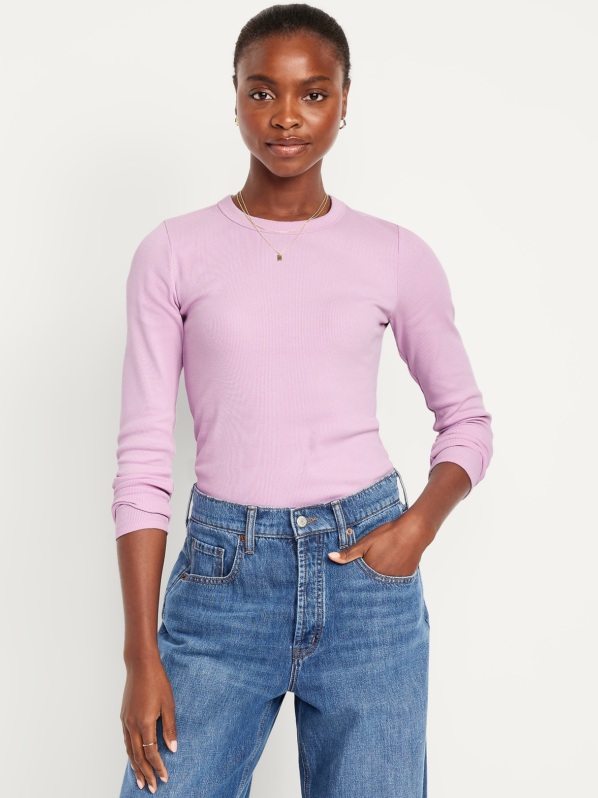 OLD NAVY ラグランスリーブカットソー L Snug Long-Sleeve Crew-Neck T-Shirt | Old Navy