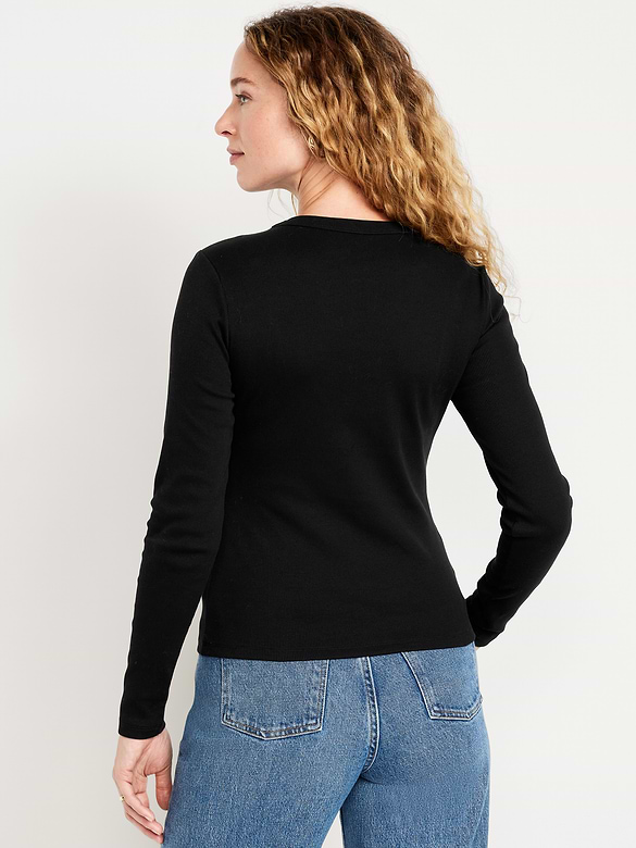 Snug Long-Sleeve Crew-Neck T-Shirt