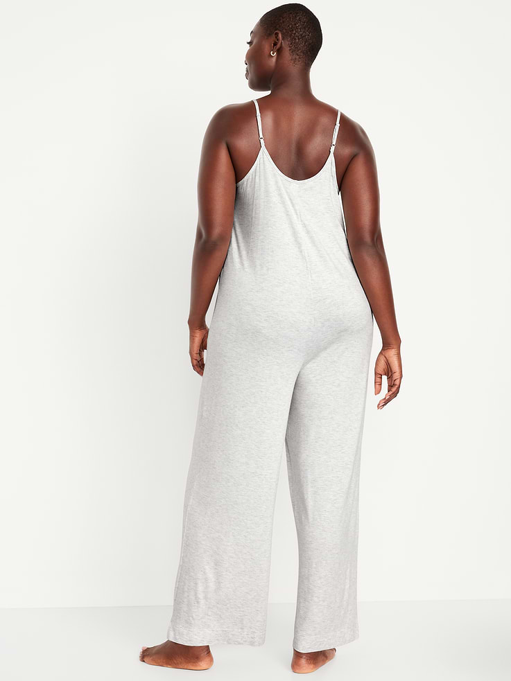 Image number 6 showing, Knit Jersey Pajama Jumpsuit