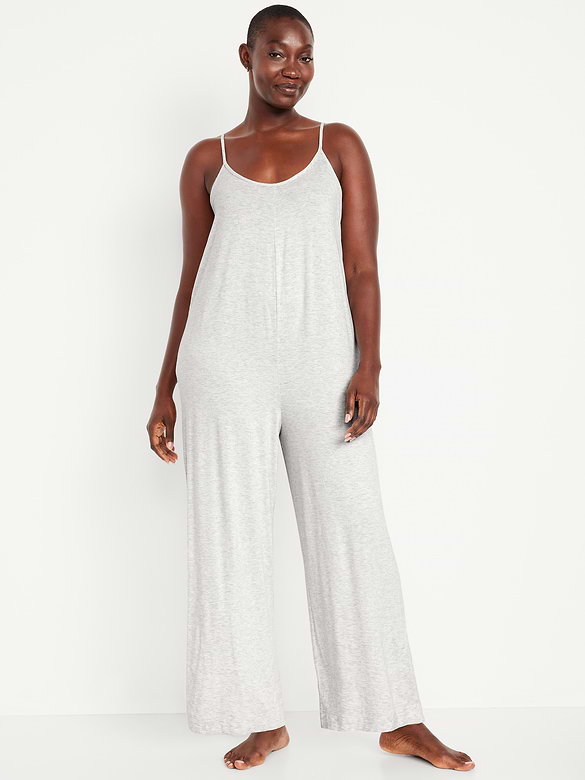 Knit Jersey Pajama Jumpsuit
