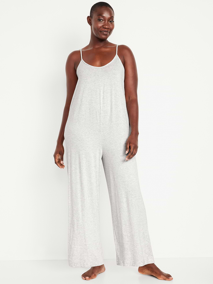 Image number 5 showing, Knit Jersey Pajama Jumpsuit