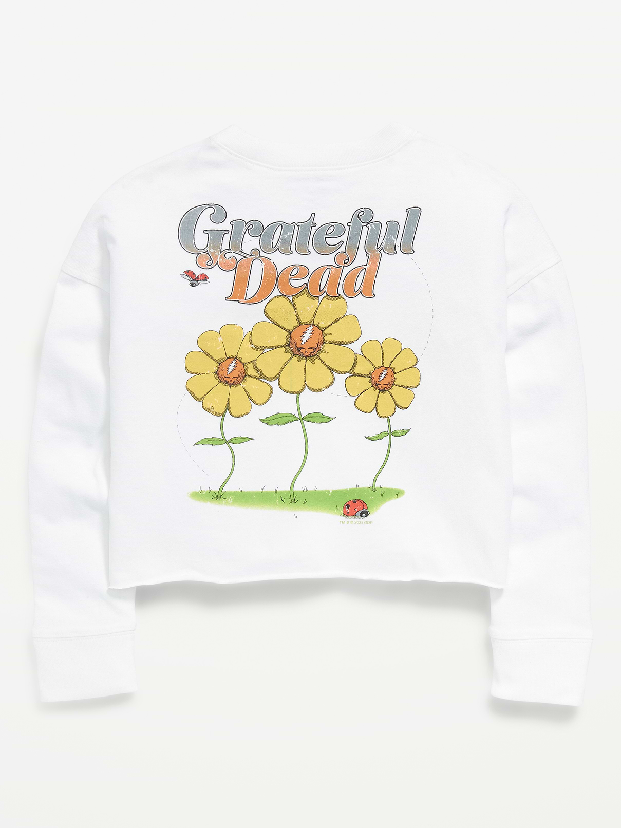 Image number 2 showing, Grateful Dead™ Long-Sleeve Cropped T-Shirt for Girls