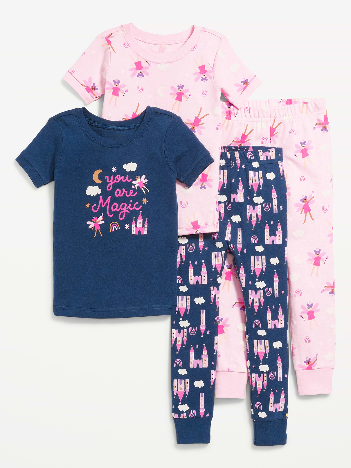 Image number 1 showing, Snug-Fit Graphic Pajama 4-Piece for Toddler & Baby