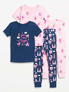 Image number 1 showing, Snug-Fit Graphic Pajama 4-Piece for Toddler & Baby