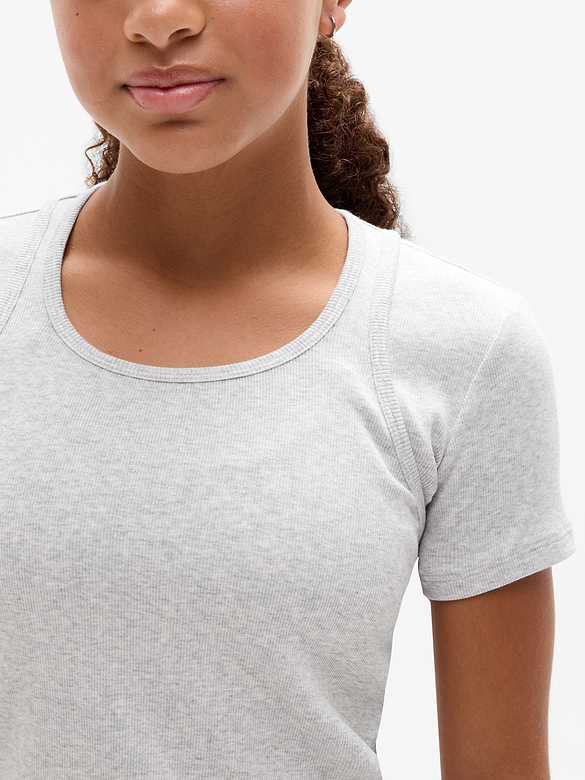 Athleta Girl Right Moves Rib Double Up Tee