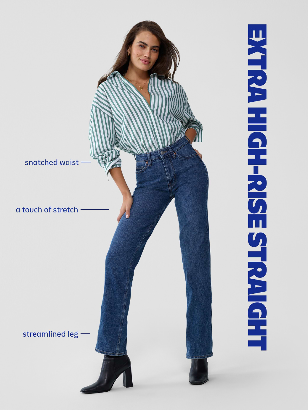 L'image numéro 11 présente Jean droit à taille très haute