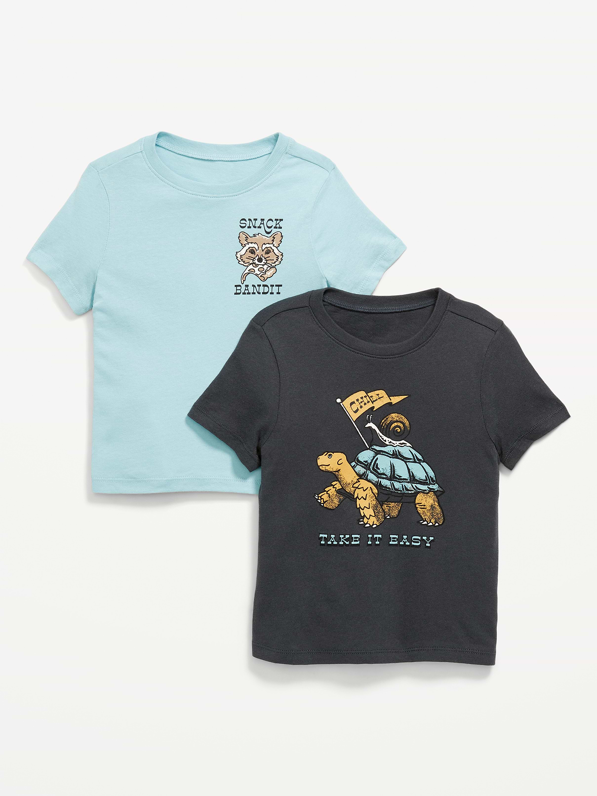 Image number 1 showing, Unisex Short-Sleeve Graphic 2-Pack T-Shirt for Toddler