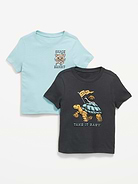 Image number 1 showing, Unisex Short-Sleeve Graphic 2-Pack T-Shirt for Toddler