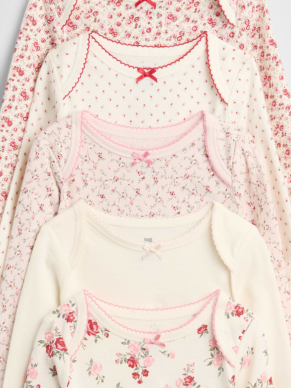 Baby First Favorite Organic Cotton Bodysuit (5-Pack)