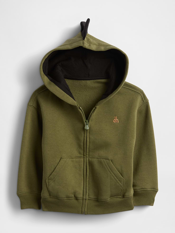 Image number 1 showing, Baby & Toddler VintageSoft Dino Zip Hoodie