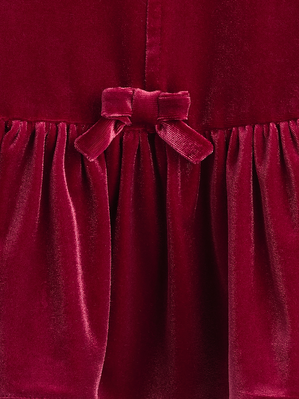 Baby & Toddler Velour Bow Top
