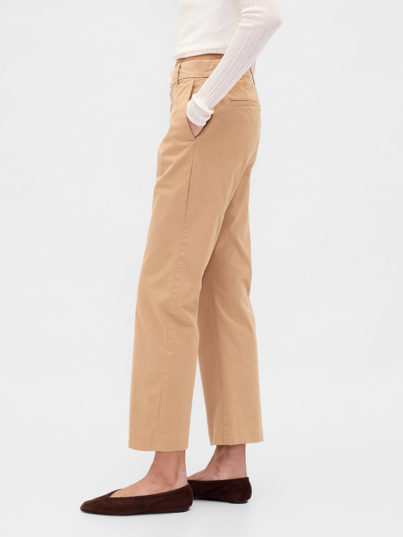 Mid Rise Khakis