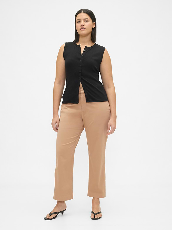 Mid Rise Khakis