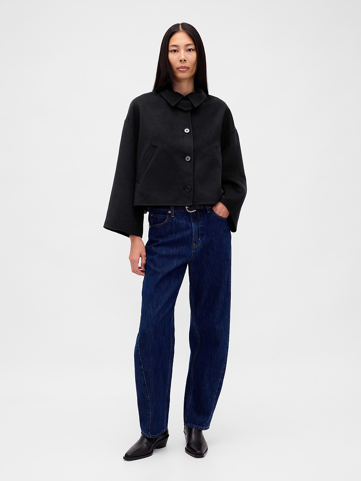 Image number 2 showing, Wool-Blend Swing Jacket