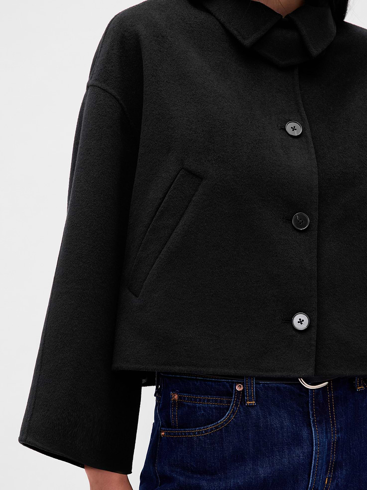Image number 4 showing, Wool-Blend Swing Jacket