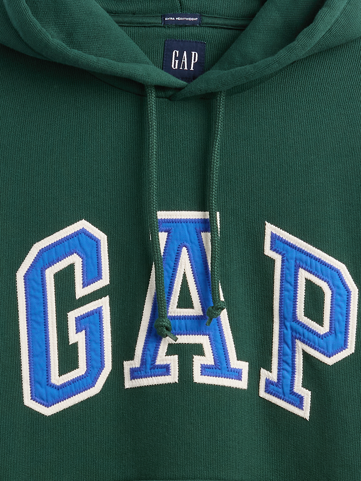Image number 4 showing, Adult Extra Heavyweight French Terry Oversized Logo Hoodie