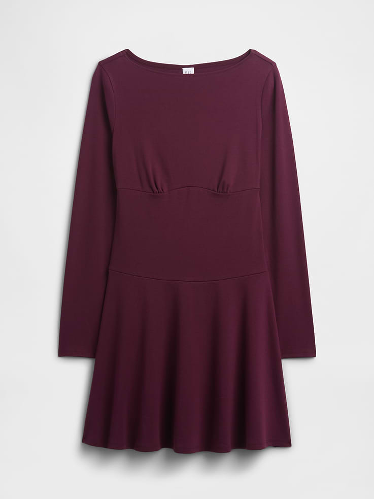Image number 6 showing, Modern Ribbed Boatneck Mini Dress