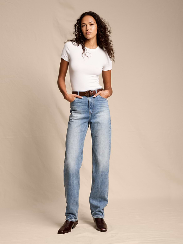 High-Rise 90S Straight Jean