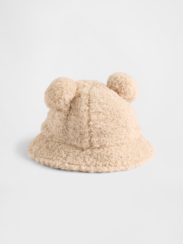 Baby & Toddler Recycled Sherpa Bear Bucket Hat
