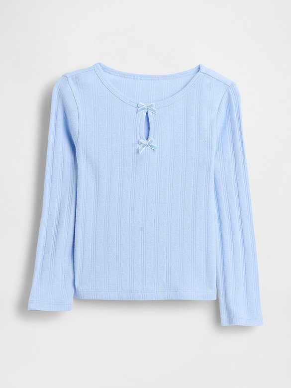 Baby & Toddler Pointelle Bow Top