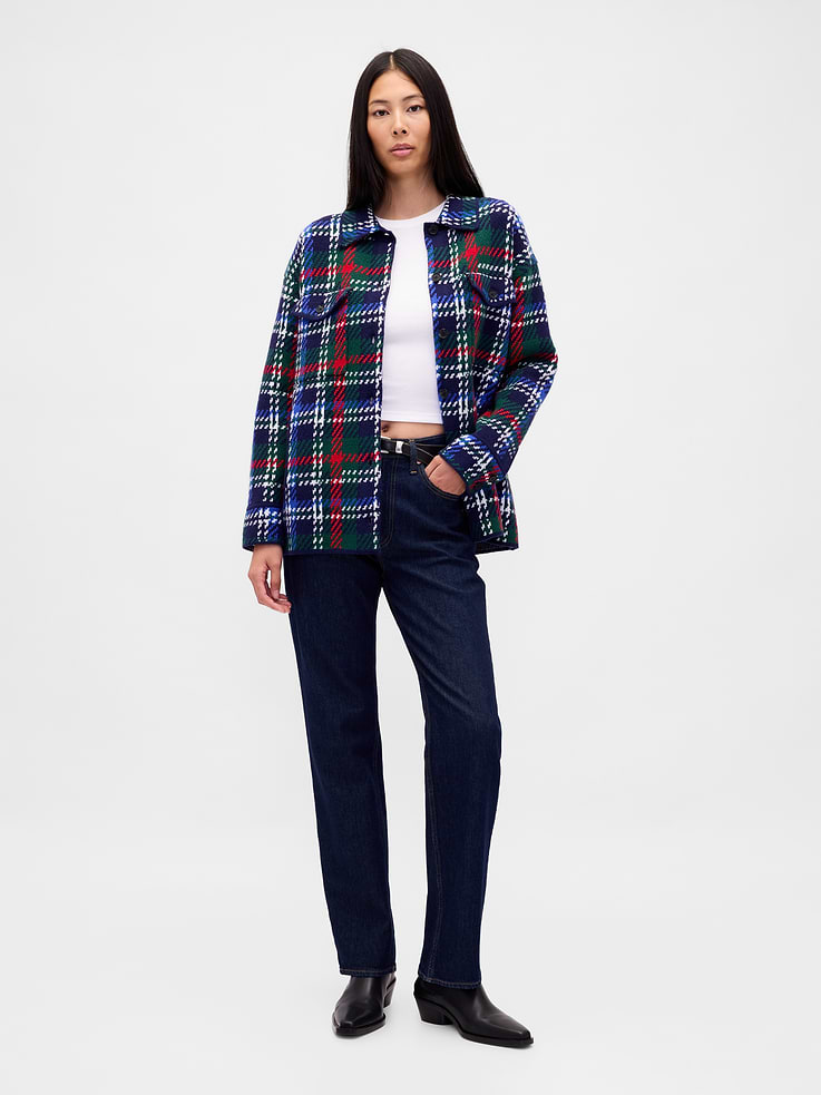 Image number 2 showing, CashSoft Oversized Shirt Jacket