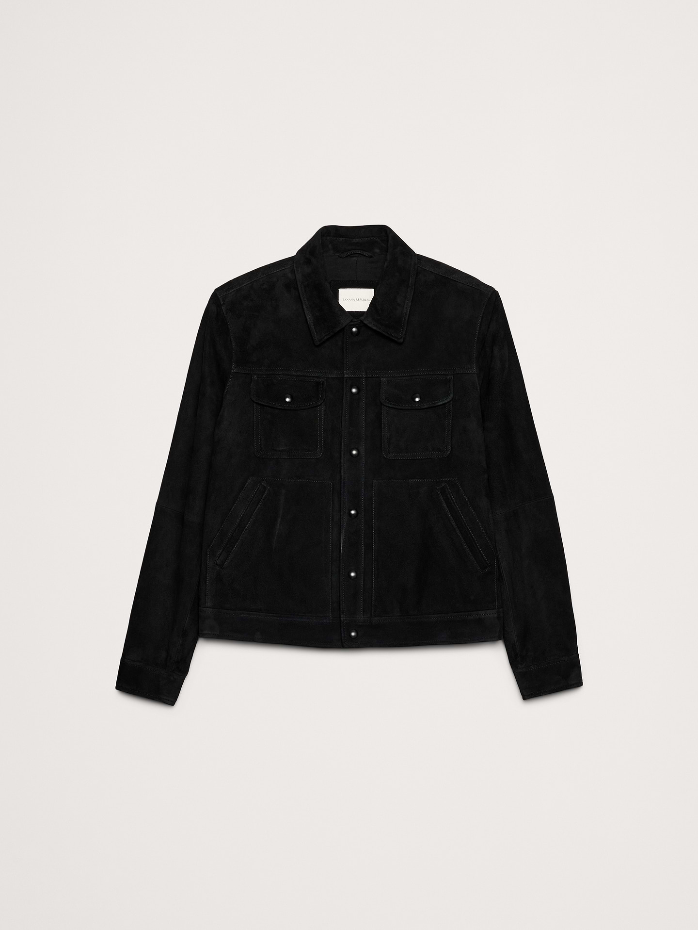 Image number 4 showing, Suede Trucker Jacket