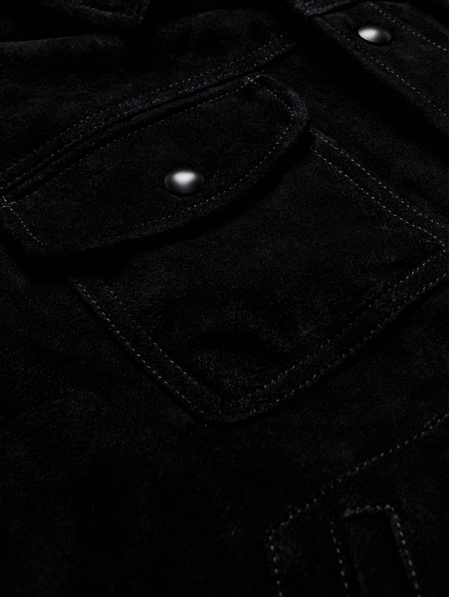 Image number 6 showing, Suede Trucker Jacket