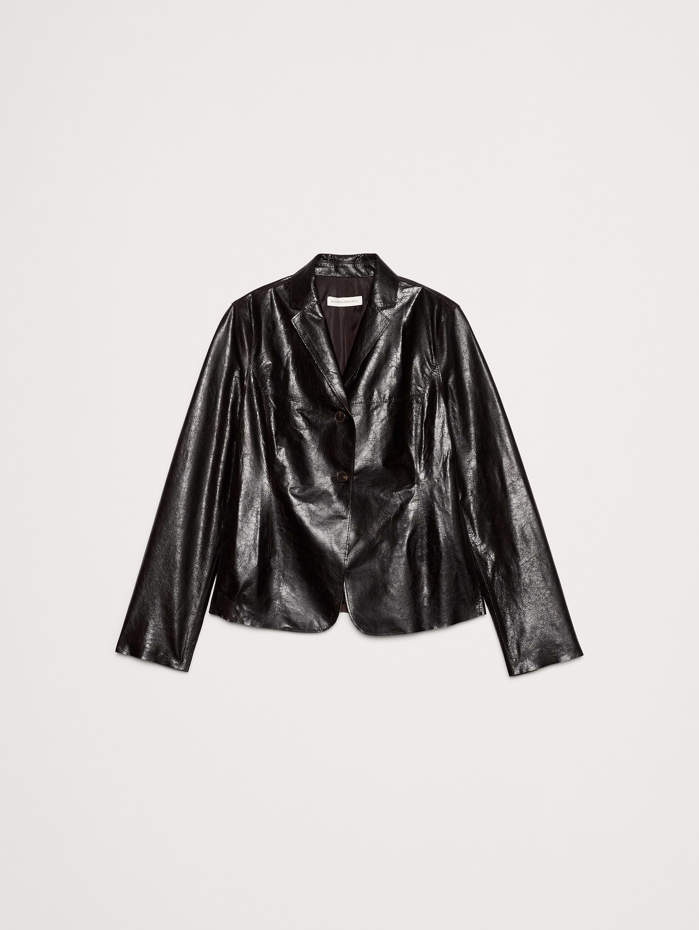 Image number 5 showing, 90S Leather Blazer