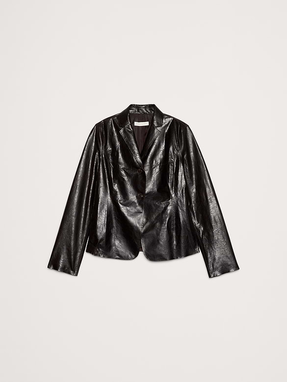 90S Leather Blazer