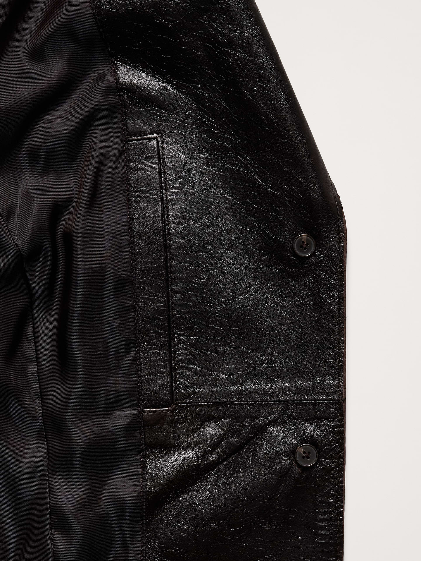Image number 6 showing, 90S Leather Blazer