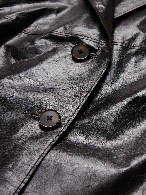 90S Leather Blazer