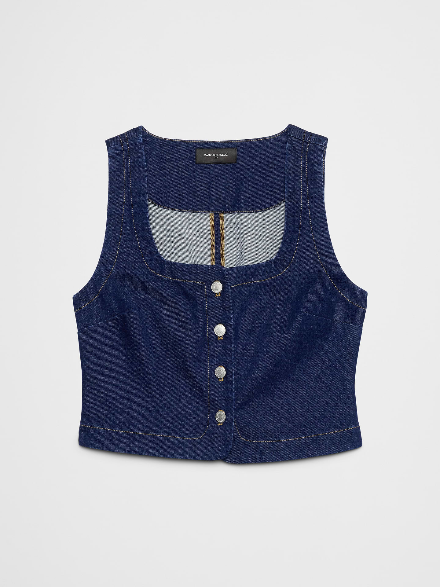 Image number 4 showing, Denim Buttoned Top
